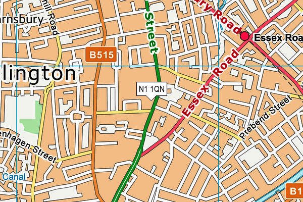 N1 1QN map - OS VectorMap District (Ordnance Survey) N1 1QN map - OS VectorMap District (Ordnance Survey)