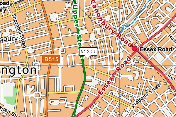N1 2DU map - OS VectorMap District (Ordnance Survey) N1 2DU map - OS VectorMap District (Ordnance Survey)