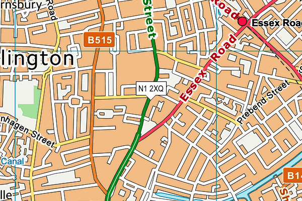 N1 2XQ map - OS VectorMap District (Ordnance Survey) N1 2XQ map - OS VectorMap District (Ordnance Survey)