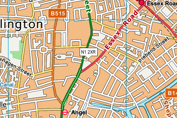 N1 2XR map - OS VectorMap District (Ordnance Survey) N1 2XR map - OS VectorMap District (Ordnance Survey)