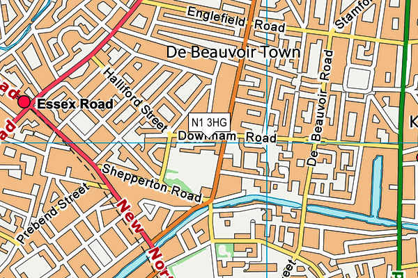 N1 3HG map - OS VectorMap District (Ordnance Survey) N1 3HG map - OS VectorMap District (Ordnance Survey)