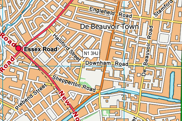 N1 3HJ map - OS VectorMap District (Ordnance Survey) N1 3HJ map - OS VectorMap District (Ordnance Survey)
