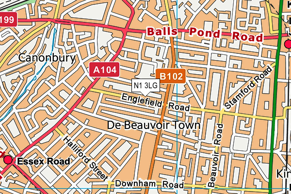 N1 3LG map - OS VectorMap District (Ordnance Survey) N1 3LG map - OS VectorMap District (Ordnance Survey)