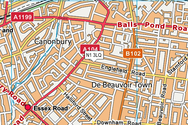 N1 3LQ map - OS VectorMap District (Ordnance Survey) N1 3LQ map - OS VectorMap District (Ordnance Survey)