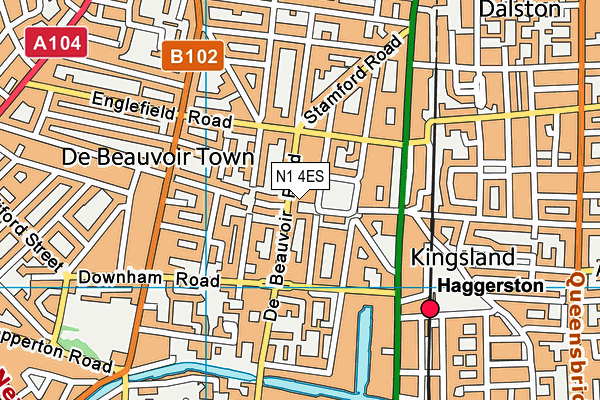 N1 4ES map - OS VectorMap District (Ordnance Survey) N1 4ES map - OS VectorMap District (Ordnance Survey)