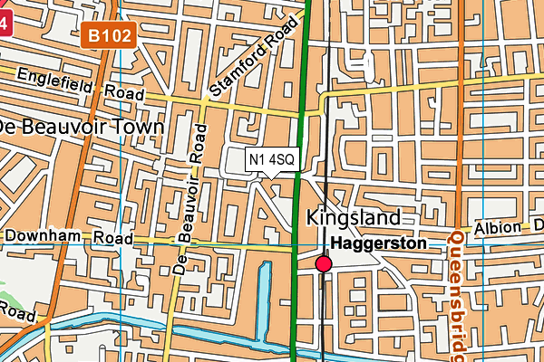 N1 4SQ map - OS VectorMap District (Ordnance Survey) N1 4SQ map - OS VectorMap District (Ordnance Survey)