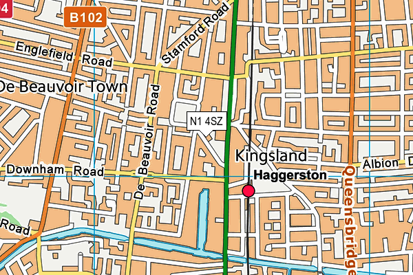 N1 4SZ map - OS VectorMap District (Ordnance Survey) N1 4SZ map - OS VectorMap District (Ordnance Survey)