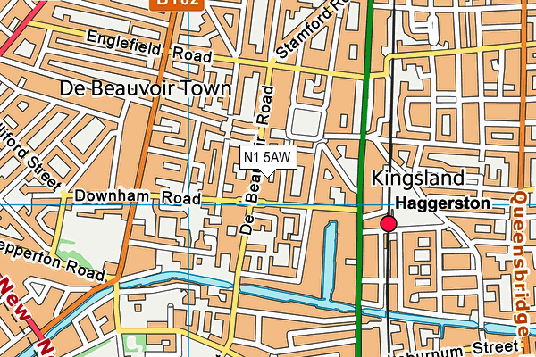 N1 5AW map - OS VectorMap District (Ordnance Survey) N1 5AW map - OS VectorMap District (Ordnance Survey)