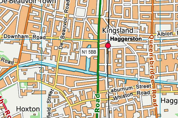 N1 5BB map - OS VectorMap District (Ordnance Survey) N1 5BB map - OS VectorMap District (Ordnance Survey)