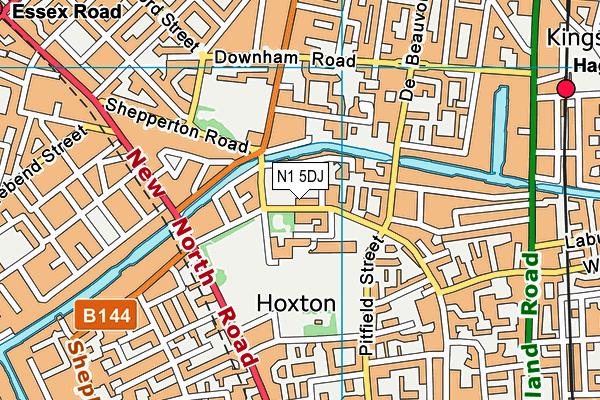 N1 5DJ map - OS VectorMap District (Ordnance Survey) N1 5DJ map - OS VectorMap District (Ordnance Survey)