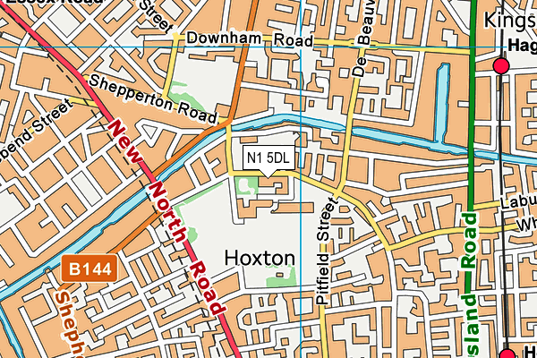 N1 5DL map - OS VectorMap District (Ordnance Survey) N1 5DL map - OS VectorMap District (Ordnance Survey)