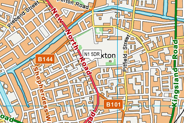 N1 5DR map - OS VectorMap District (Ordnance Survey) N1 5DR map - OS VectorMap District (Ordnance Survey)