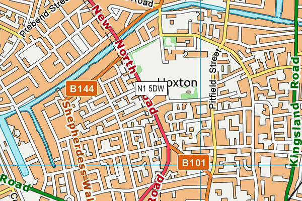 N1 5DW map - OS VectorMap District (Ordnance Survey) N1 5DW map - OS VectorMap District (Ordnance Survey)