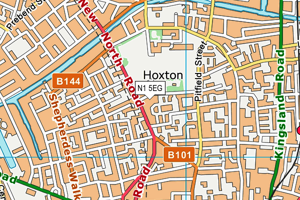 N1 5EG map - OS VectorMap District (Ordnance Survey) N1 5EG map - OS VectorMap District (Ordnance Survey)