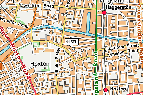 N1 5EL map - OS VectorMap District (Ordnance Survey) N1 5EL map - OS VectorMap District (Ordnance Survey)
