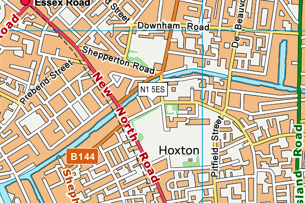 N1 5ES map - OS VectorMap District (Ordnance Survey) N1 5ES map - OS VectorMap District (Ordnance Survey)