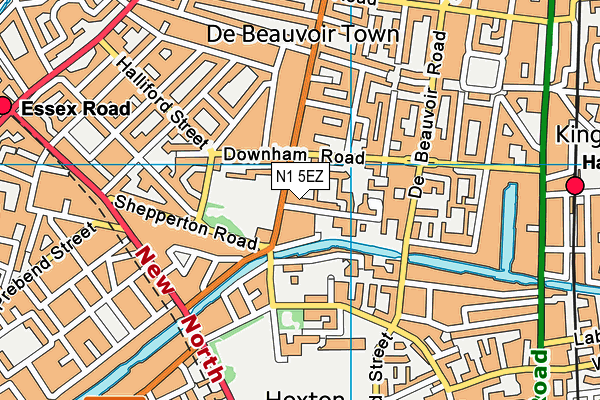 N1 5EZ map - OS VectorMap District (Ordnance Survey) N1 5EZ map - OS VectorMap District (Ordnance Survey)