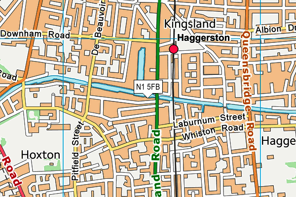 N1 5FB map - OS VectorMap District (Ordnance Survey) N1 5FB map - OS VectorMap District (Ordnance Survey)