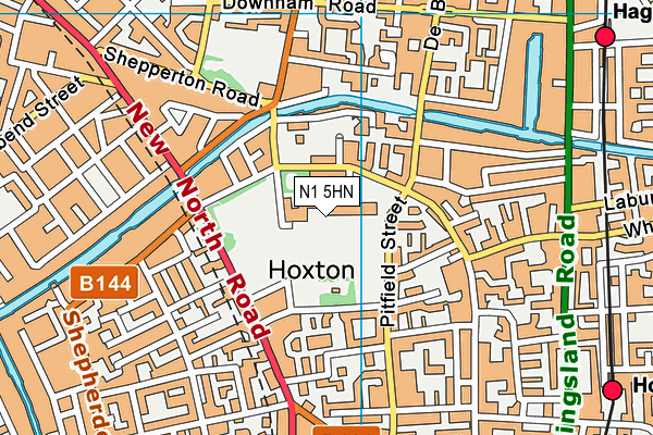 N1 5HN map - OS VectorMap District (Ordnance Survey) N1 5HN map - OS VectorMap District (Ordnance Survey)