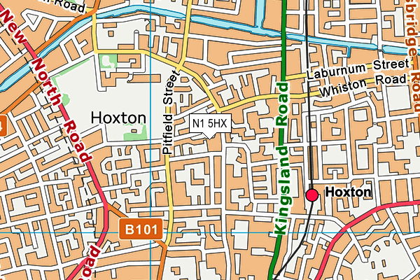 N1 5HX map - OS VectorMap District (Ordnance Survey) N1 5HX map - OS VectorMap District (Ordnance Survey)