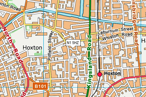 N1 5HZ map - OS VectorMap District (Ordnance Survey) N1 5HZ map - OS VectorMap District (Ordnance Survey)