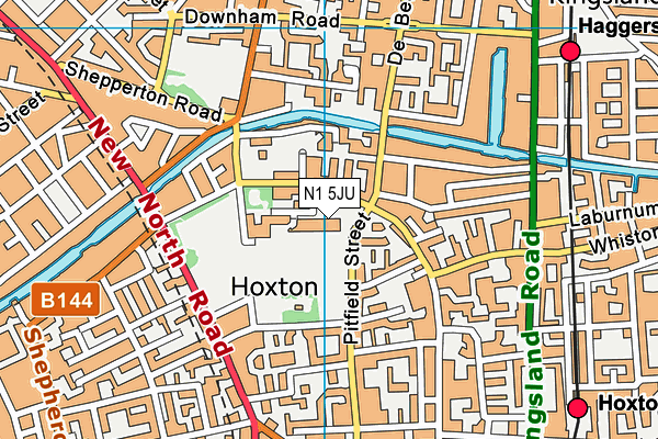 N1 5JU map - OS VectorMap District (Ordnance Survey) N1 5JU map - OS VectorMap District (Ordnance Survey)