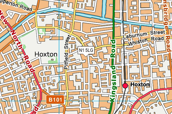 N1 5LG map - OS VectorMap District (Ordnance Survey) N1 5LG map - OS VectorMap District (Ordnance Survey)