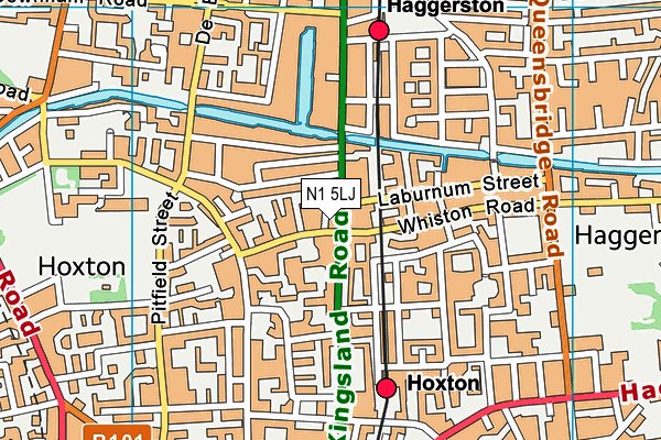 N1 5LJ map - OS VectorMap District (Ordnance Survey) N1 5LJ map - OS VectorMap District (Ordnance Survey)