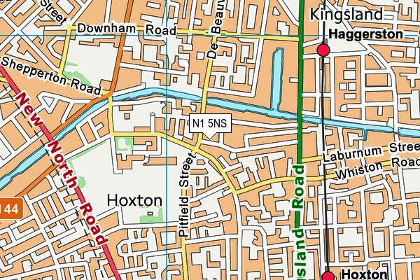 N1 5NS map - OS VectorMap District (Ordnance Survey) N1 5NS map - OS VectorMap District (Ordnance Survey)