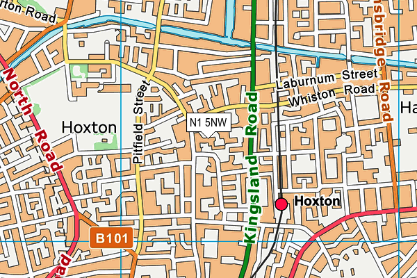 N1 5NW map - OS VectorMap District (Ordnance Survey) N1 5NW map - OS VectorMap District (Ordnance Survey)