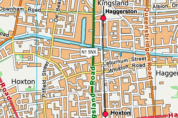 N1 5NX map - OS VectorMap District (Ordnance Survey) N1 5NX map - OS VectorMap District (Ordnance Survey)