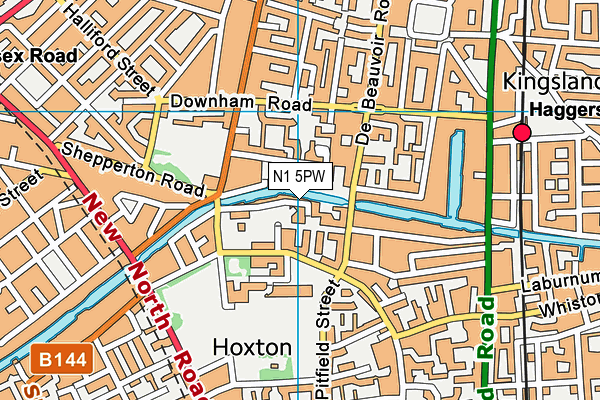 N1 5PW map - OS VectorMap District (Ordnance Survey) N1 5PW map - OS VectorMap District (Ordnance Survey)
