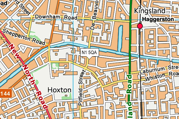 N1 5QA map - OS VectorMap District (Ordnance Survey) N1 5QA map - OS VectorMap District (Ordnance Survey)