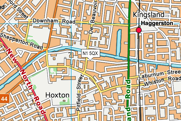 N1 5QX map - OS VectorMap District (Ordnance Survey) N1 5QX map - OS VectorMap District (Ordnance Survey)
