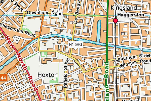 N1 5RG map - OS VectorMap District (Ordnance Survey) N1 5RG map - OS VectorMap District (Ordnance Survey)