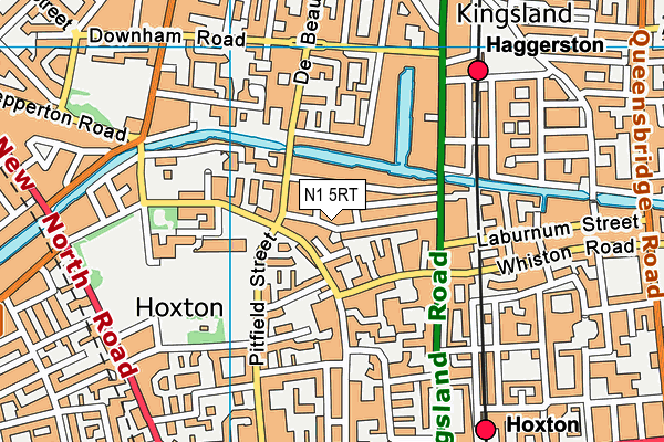 N1 5RT map - OS VectorMap District (Ordnance Survey) N1 5RT map - OS VectorMap District (Ordnance Survey)