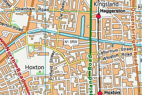 N1 5RW map - OS VectorMap District (Ordnance Survey) N1 5RW map - OS VectorMap District (Ordnance Survey)