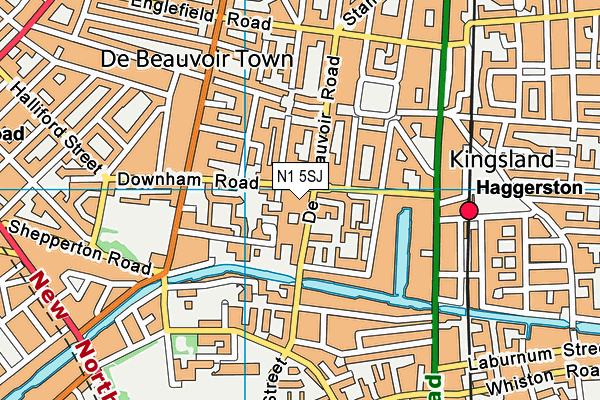 N1 5SJ map - OS VectorMap District (Ordnance Survey) N1 5SJ map - OS VectorMap District (Ordnance Survey)