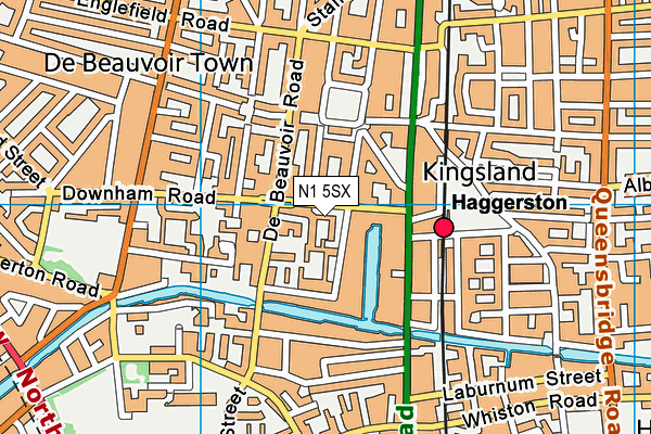 N1 5SX map - OS VectorMap District (Ordnance Survey) N1 5SX map - OS VectorMap District (Ordnance Survey)