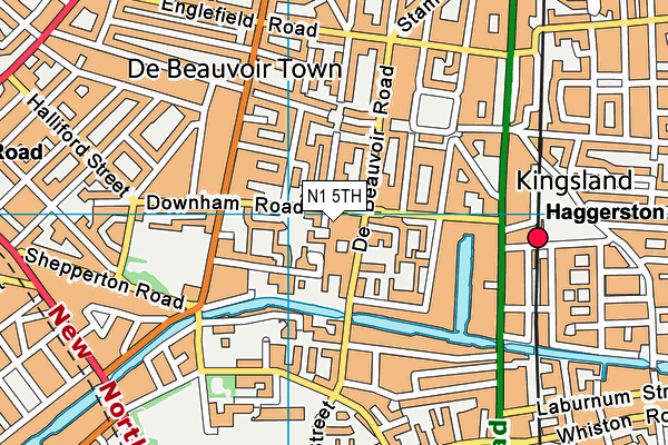 N1 5TH map - OS VectorMap District (Ordnance Survey)