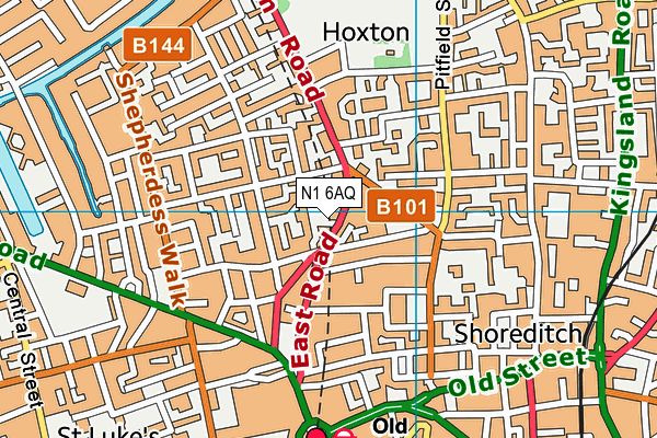 N1 6AQ map - OS VectorMap District (Ordnance Survey) N1 6AQ map - OS VectorMap District (Ordnance Survey)