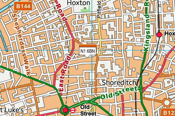 N1 6BN map - OS VectorMap District (Ordnance Survey)