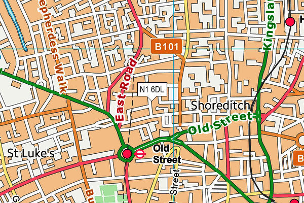 N1 6DL map - OS VectorMap District (Ordnance Survey) N1 6DL map - OS VectorMap District (Ordnance Survey)