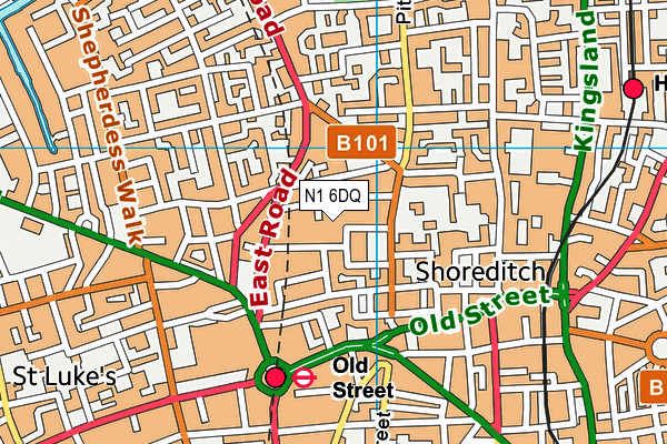 N1 6DQ map - OS VectorMap District (Ordnance Survey) N1 6DQ map - OS VectorMap District (Ordnance Survey)