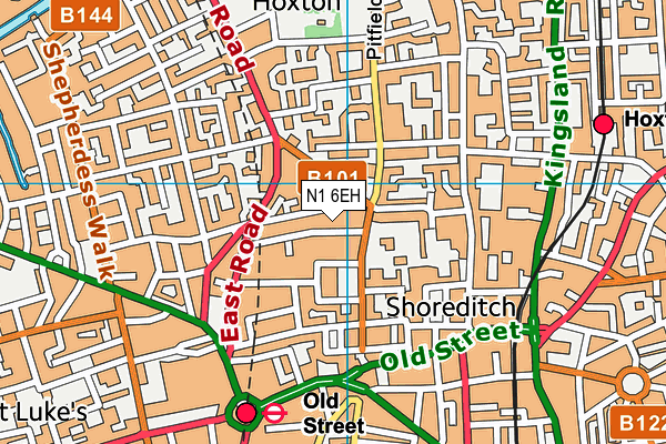 N1 6EH map - OS VectorMap District (Ordnance Survey) N1 6EH map - OS VectorMap District (Ordnance Survey)