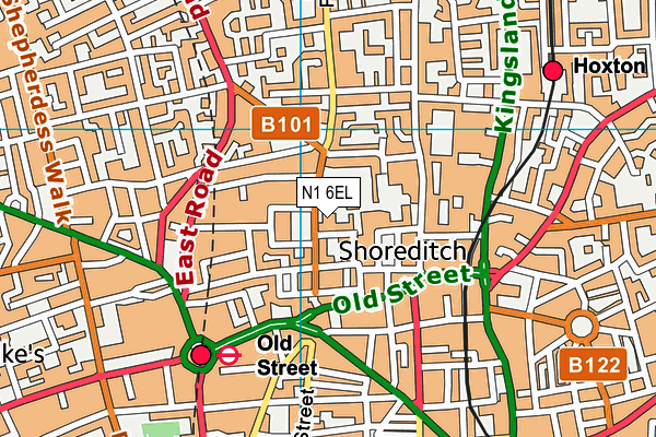 N1 6EL map - OS VectorMap District (Ordnance Survey) N1 6EL map - OS VectorMap District (Ordnance Survey)