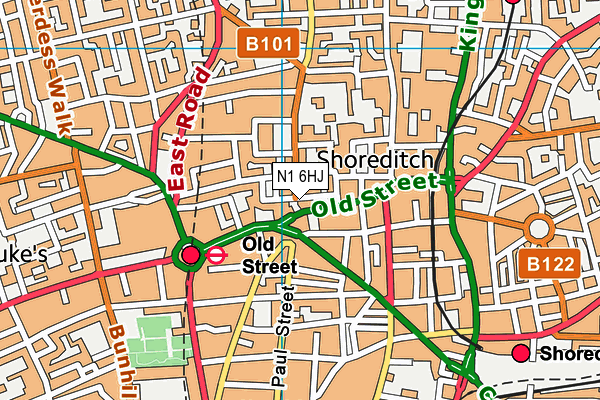N1 6HJ map - OS VectorMap District (Ordnance Survey) N1 6HJ map - OS VectorMap District (Ordnance Survey)