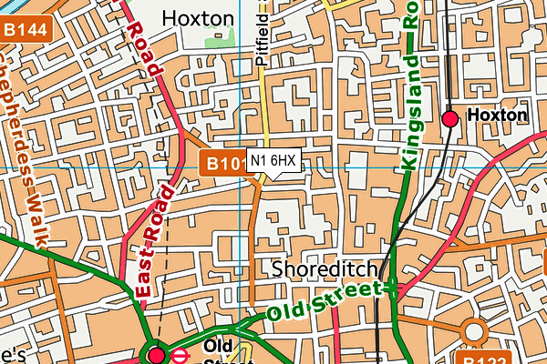 N1 6HX map - OS VectorMap District (Ordnance Survey) N1 6HX map - OS VectorMap District (Ordnance Survey)
