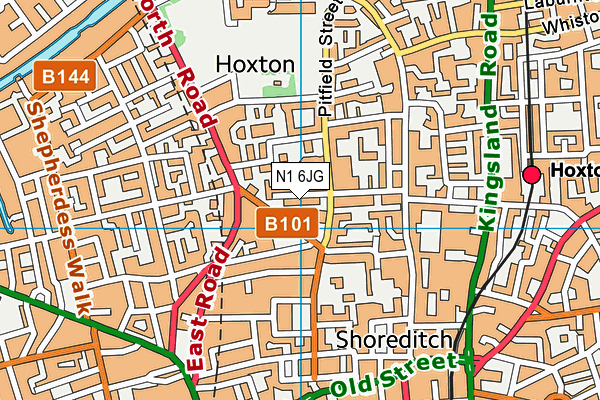 N1 6JG map - OS VectorMap District (Ordnance Survey) N1 6JG map - OS VectorMap District (Ordnance Survey)