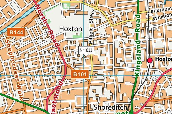 N1 6JJ map - OS VectorMap District (Ordnance Survey) N1 6JJ map - OS VectorMap District (Ordnance Survey)